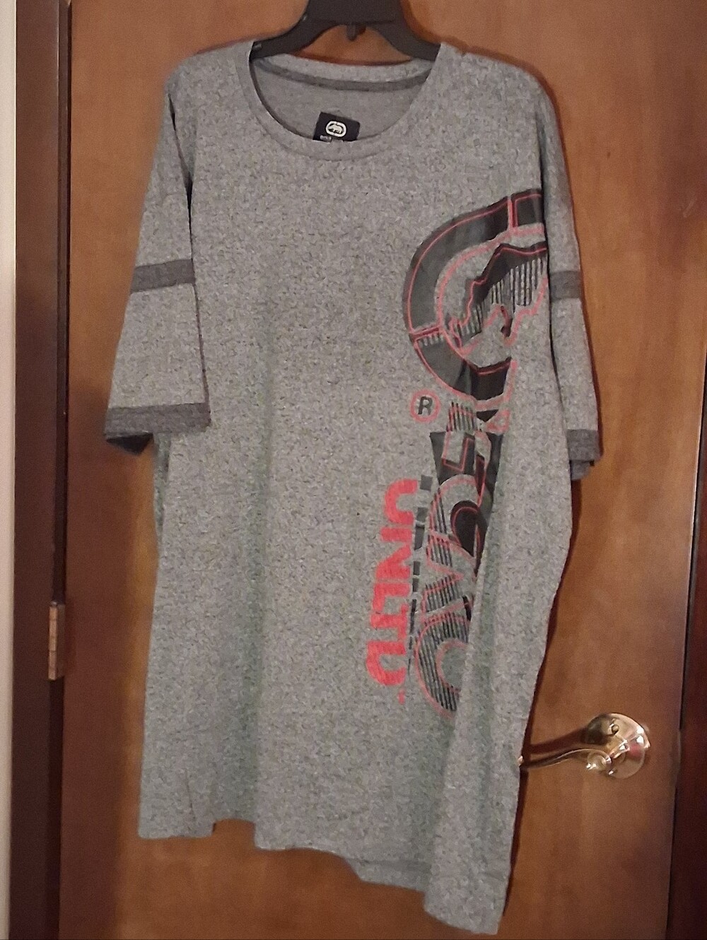 Ecko Unltd Mens 4XL Gray Graphic T Shirt Short Sleeve Hip Hop Streetwear